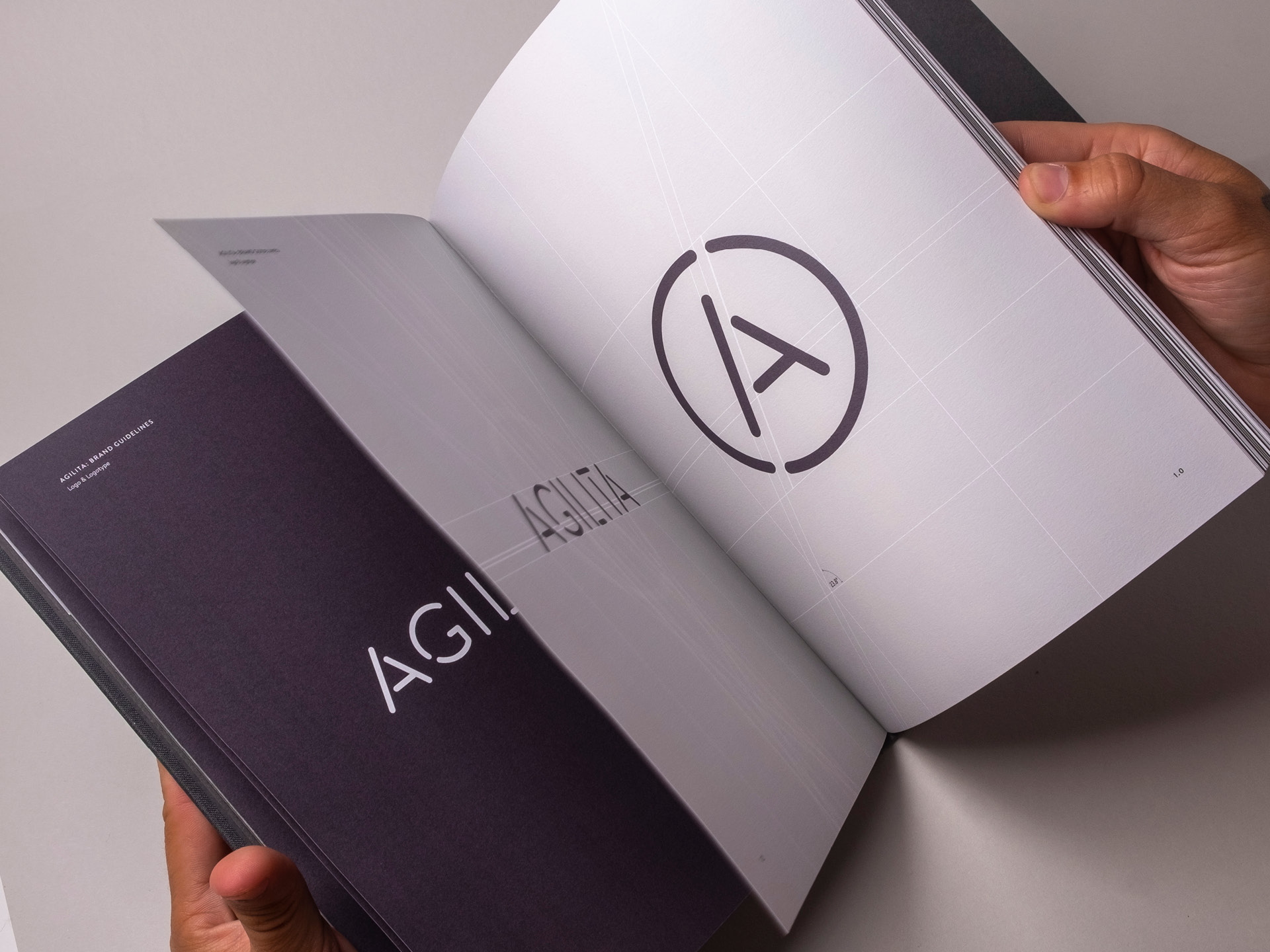 Flicking through the pages of the brand guidelines book detailing the logo and logotype construction