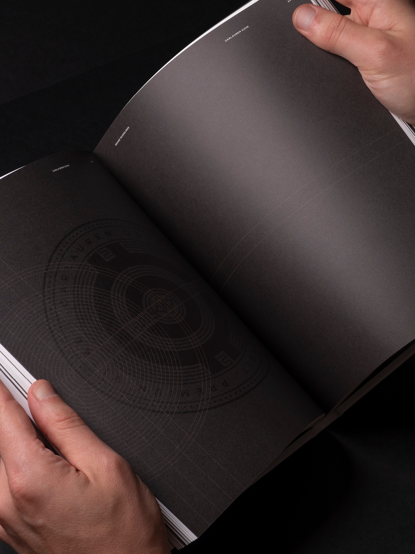 A printed spread from the Carlauren guidelines showing the detail of the Carlauren coin