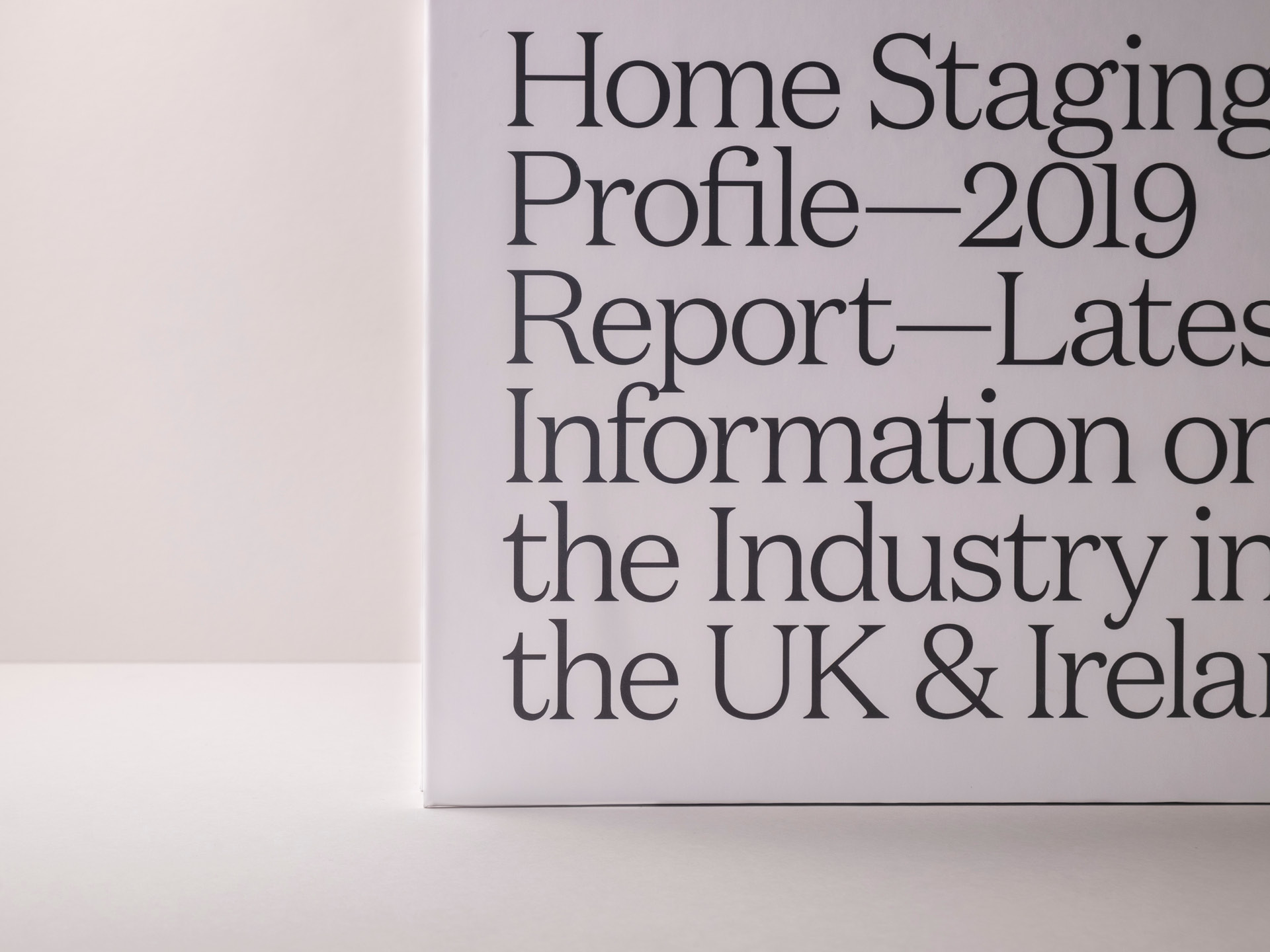 The cropped cover of the Home Staging Association Report 2019